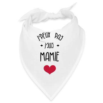 Großmütter / Oma / Mami / Großmutter / Mamy - Bandana - Weiß - Vorne