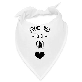 Teenager / Jugendliche / Jugendlicher / Kind - Bandana - Weiß - Vorne