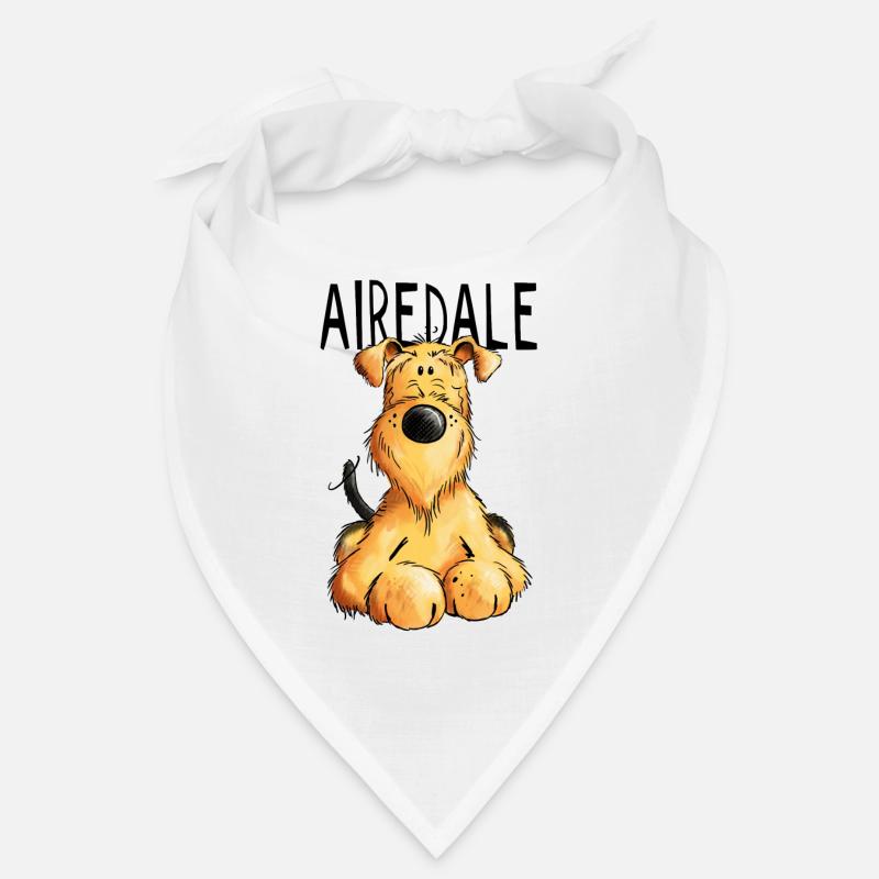 Witziger Airedale Terrier - Hund - Geschenk Bandana
