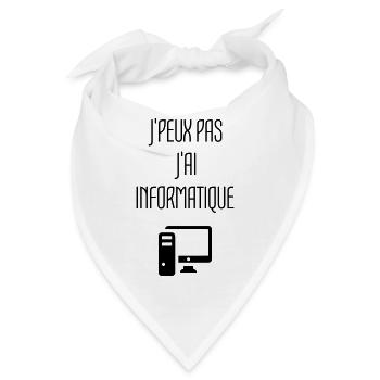 Computer / Informatiker / Aussenseiter / Ingenieur - Bandana - Weiß - Vorne