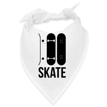 Skateboard SKATE - Bandana - Weiß - Vorne