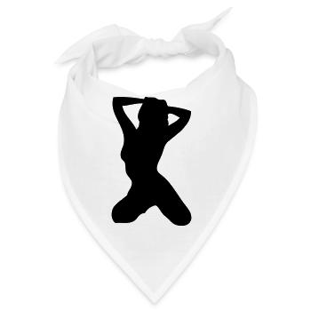 sexy Mädchen - Bandana - Weiß - Vorne
