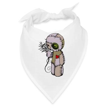 Voodoo-Puppe - Bandana - Weiß - Vorne