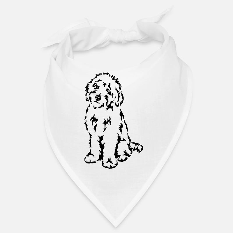 Goldendoodle - Bandana - Weiß