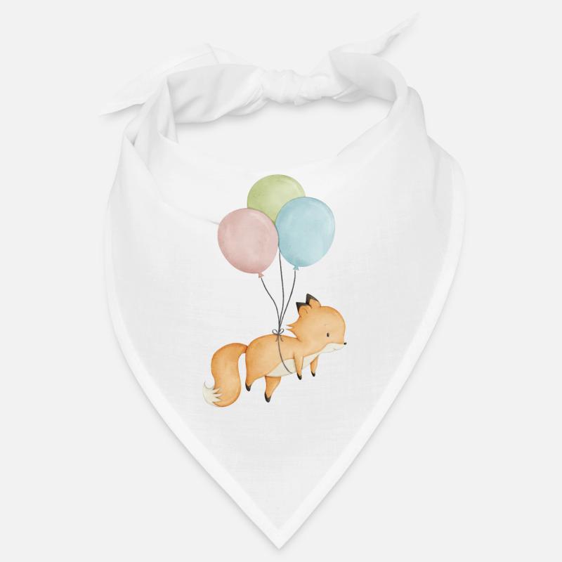 Ballon de renard bébé - Bandana - blanc