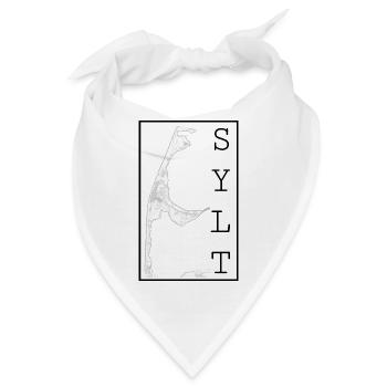 Stadtbild von Sylt - Bandana - Weiß - Vorne
