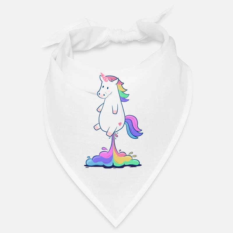 Pupsendes Regenbogen Einhorn Bandana