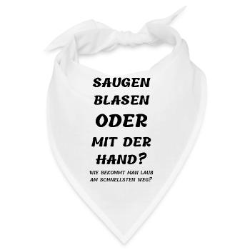 saugen blasen - Bandana - Weiß - Vorne