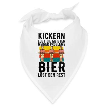 Tischfußball Tischkicker Kickern Kickerspieler - Bandana - Weiß - Vorne