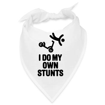 Ich mache meine eigenen Stunts Stunt Scooter Scooter Tricks - Bandana - Weiß - Vorne