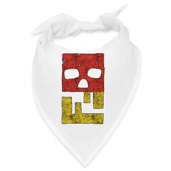 Hacking Hacks Hacker Malware Logo Emblem - Bandana - Weiß - Vorne