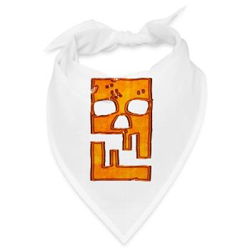 Hacking Hacks Hacker Malware Logo Emblem - Bandana - Weiß - Vorne