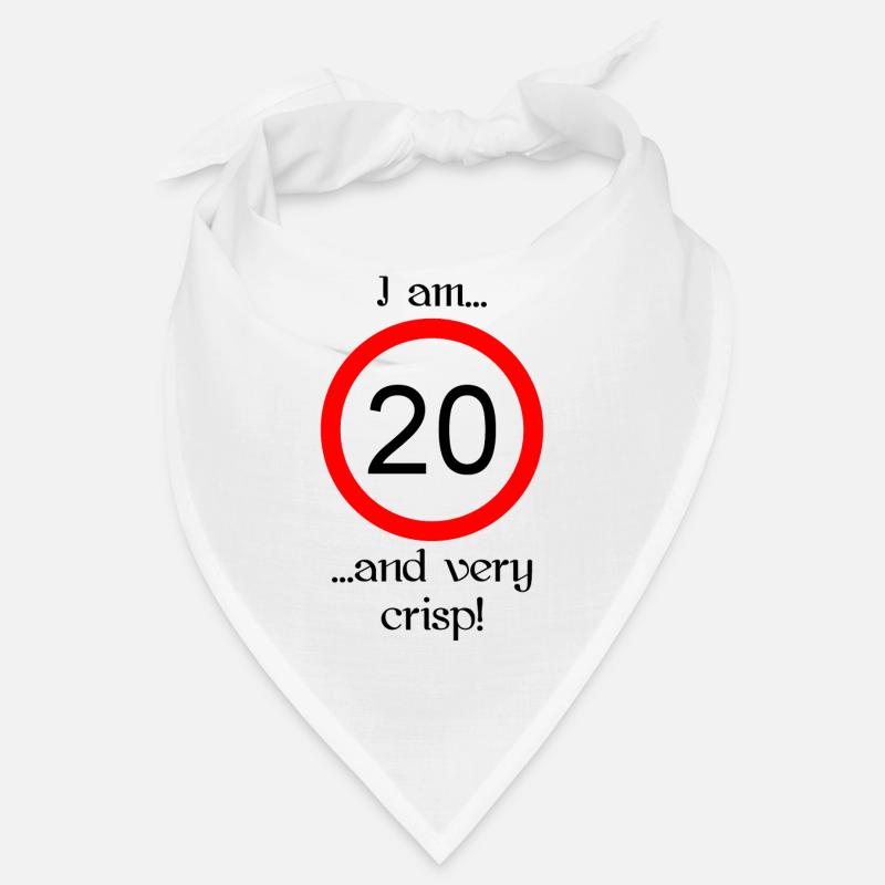 20 ans écriture très nette noir Bandana