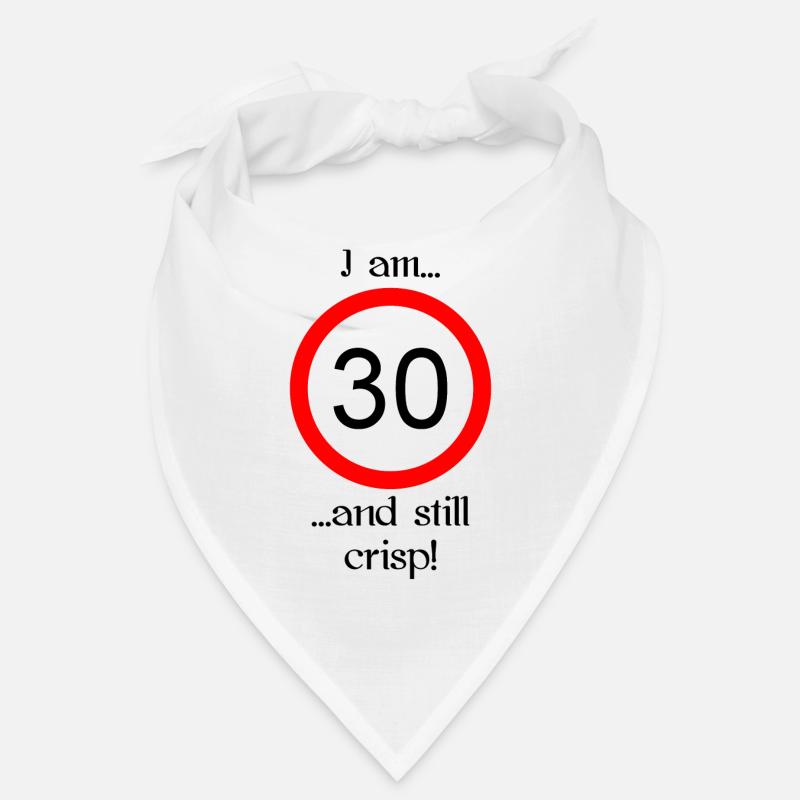 30 ans et écriture noire nette Bandana
