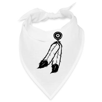 Feder Schmuck - Bandana - Weiß - Vorne