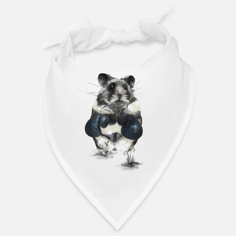 Kampfgeist Hamster im Boxring Bandana