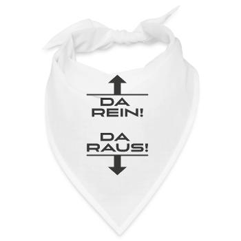 Oben rein unten raus - Bandana - Weiß - Vorne