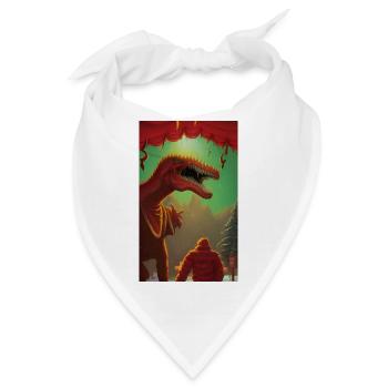 Gruseliger Horror-Comic Alien auf einem fremden Planeten Land - Bandana - Weiß - Vorne