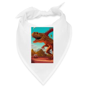 Gruseliger Horror-Comic Alien auf einem fremden Planeten Land - Bandana - Weiß - Vorne