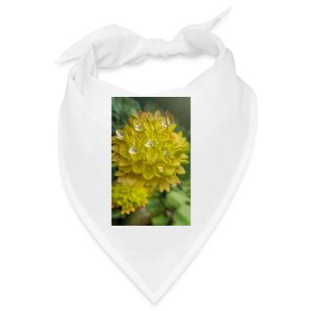 Blühende Fantasie-Alien-Blume auf einem fremden Planeten - Bandana - Weiß - Vorne