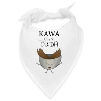 Kaffee wirkt Wunder - Bandana - Weiß - Vorne