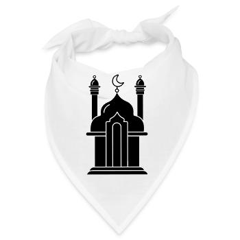Moschee religiöses Bethaus 000 - Bandana - Weiß - Vorne