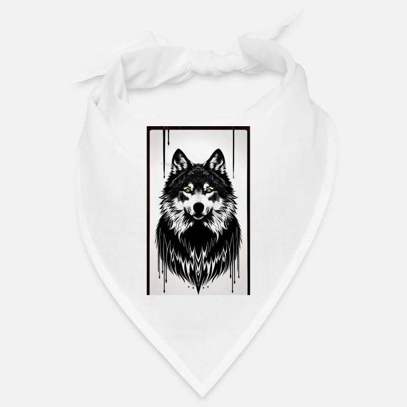 Wolf - Bandana - Weiß