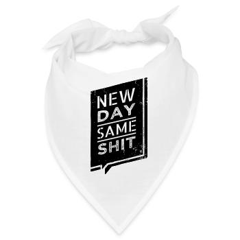 statement funny quote fun sayings hobbies barbecue - Bandana - Weiß - Vorne