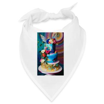 Wunderbarer Kuchen zur Feier des Anlasses - Bandana - Weiß - Vorne
