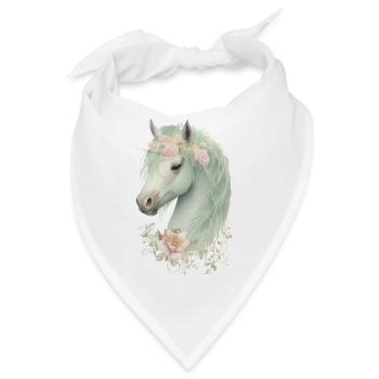 Pferd Mystisch - Bandana - Weiß - Vorne