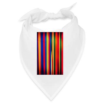 Verrückte Farben - Bandana - Weiß - Vorne