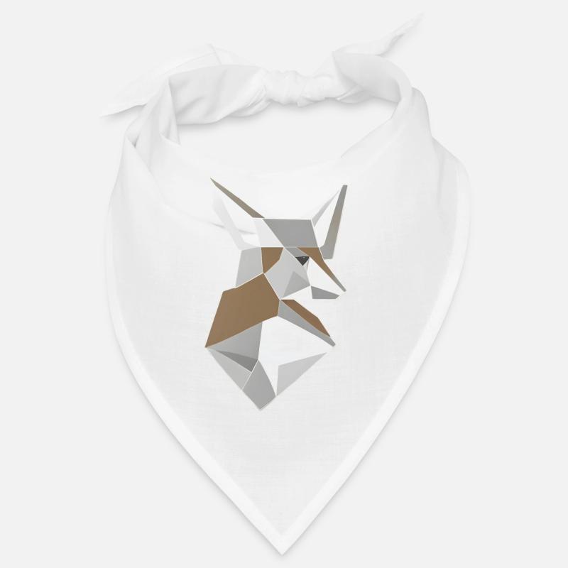 Abstract Shaped Fox Head Bandana