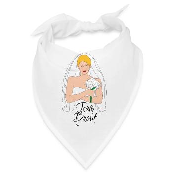 team braut blond 2 - Bandana - Weiß - Vorne