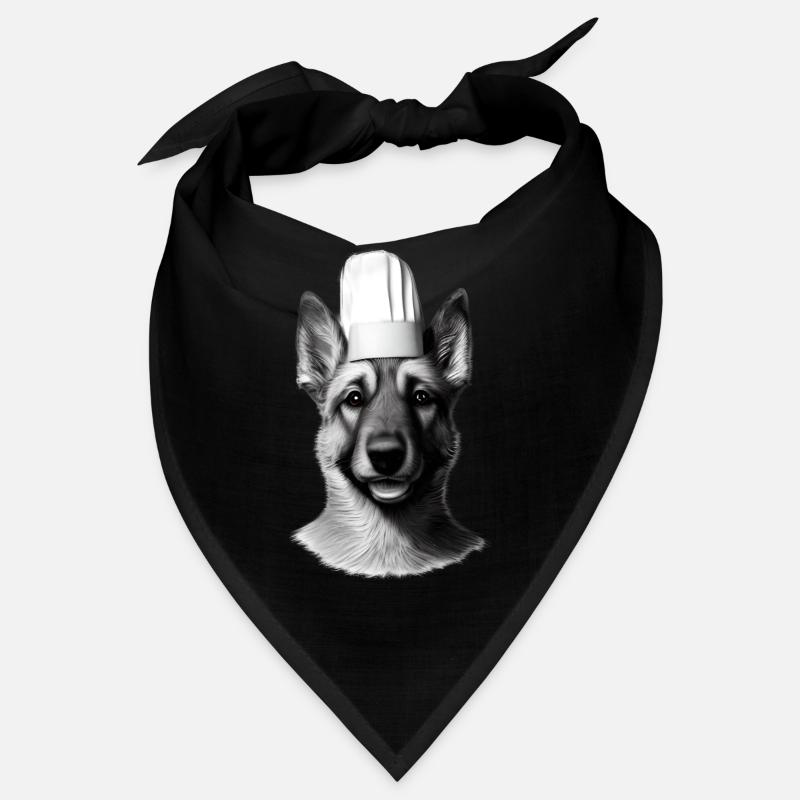 Deutscher Schäferhund Gastronom Hundehalter Kochen Bandana