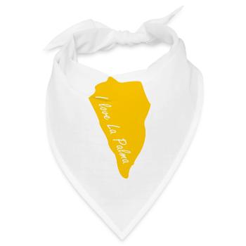 I love La Palma - Bandana - Weiß - Vorne