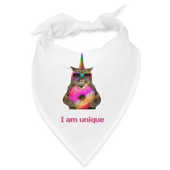 I am unique - Bandana - Weiß - Vorne