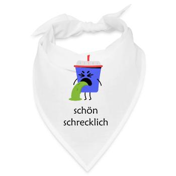 Becher Ekeleregend schön schrecklich - Bandana - Weiß - Vorne