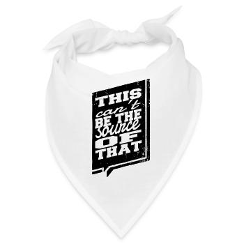 programming computer scientist humor informatics - Bandana - Weiß - Vorne