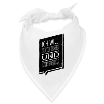 teetrinker miezekatze bibliothekar großkatze - Bandana - Weiß - Vorne