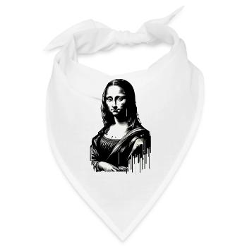KI Mona Lisa Steetart Style - Bandana - Weiß - Vorne