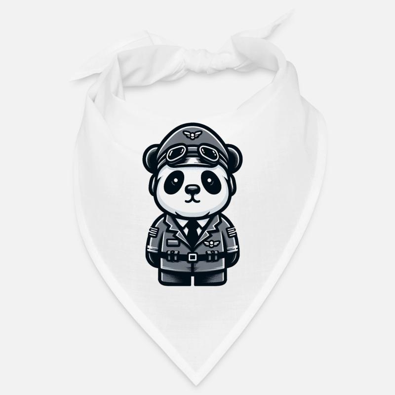 Cute Panda Pilot Bandana