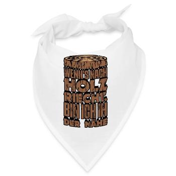 Wald Kettensäge Statement Baumfäller Holzfäller - Bandana - Weiß - Vorne