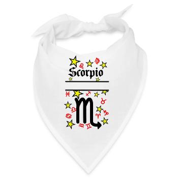 Skorpion Sternzeichen Skorpion - Bandana - Weiß - Vorne