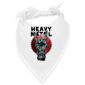 Verkettetes Metall - Bandana - Weiß - Vorne