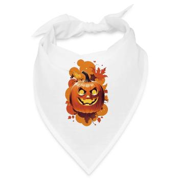 Kürbis-Unfug - Bandana - Weiß - Vorne