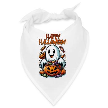 Halloween Geist - Bandana - Weiß - Vorne
