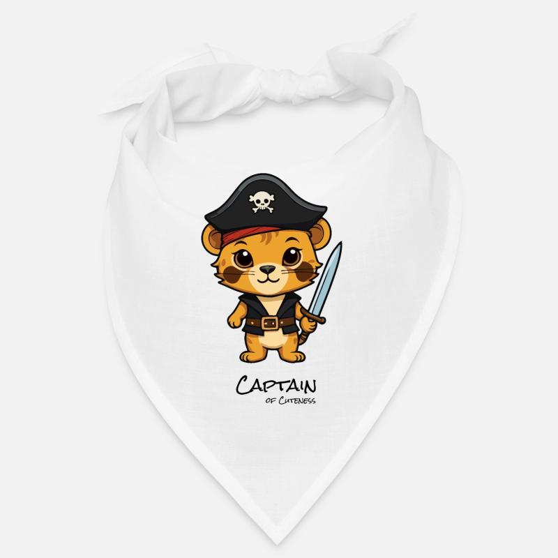 Piratenkätzchen mit Säbel Bandana
