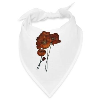 MOHNBLUMEN - Bandana - Weiß - Vorne