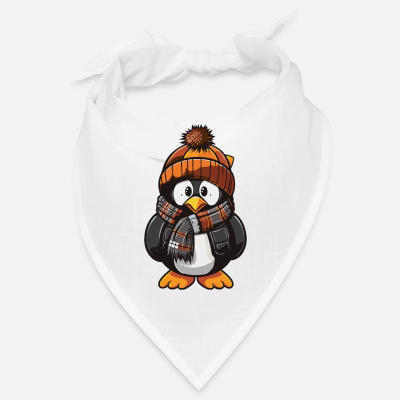 Pingouin Bande dessinée Mignon Hiver Bandana