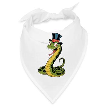 Stylish Serpent - Bandana - Weiß - Vorne